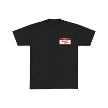Load image into Gallery viewer, Privileged Dirtbag “NameTag” Tee in Black
